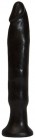 Черный анальный стимулятор без мошонки, 14 см