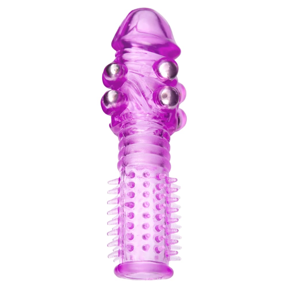 Фиолетовая насадка с металлическими шариками, 13,5 см