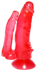 Гелевый анально-вагинальный фаллоимитатор, 17 см