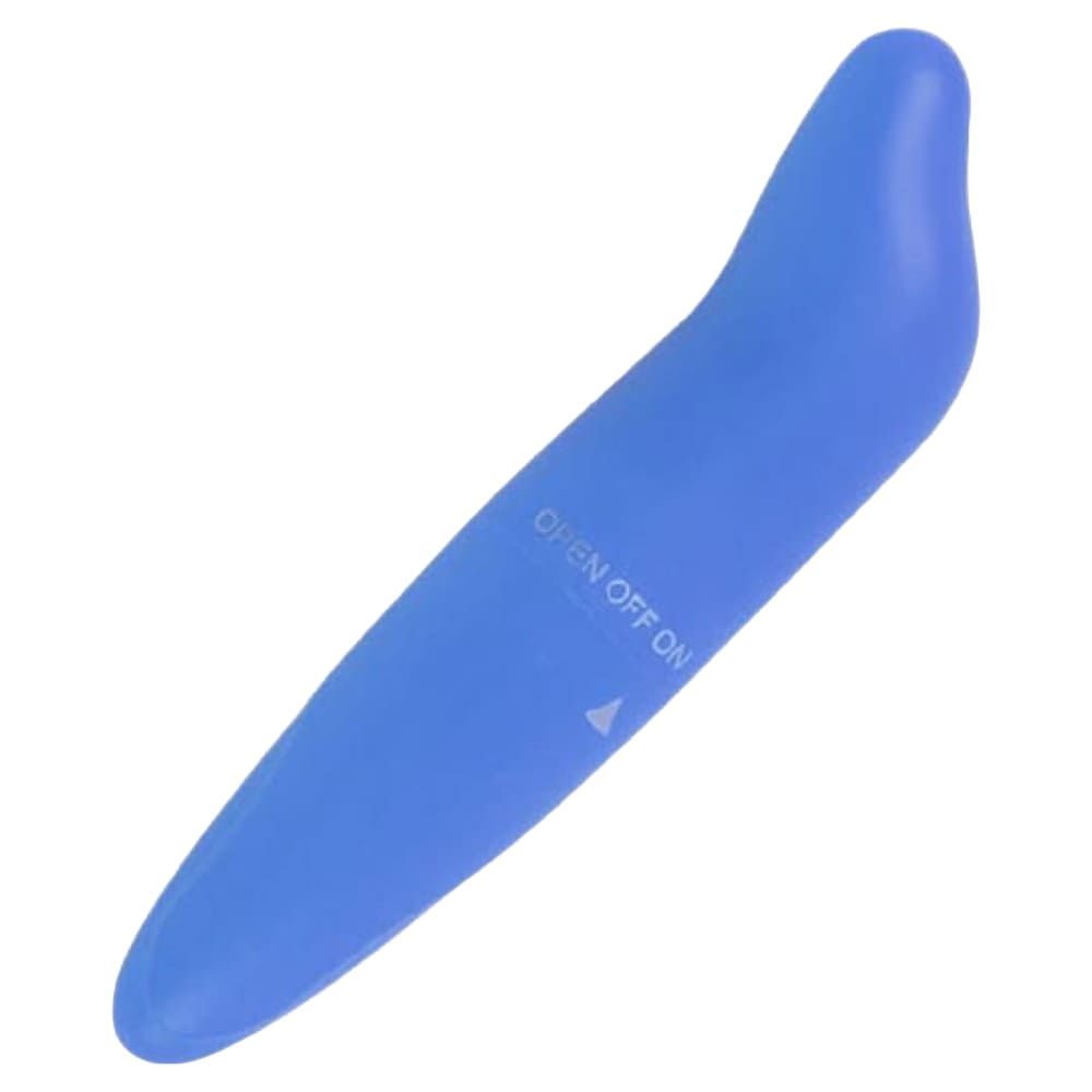 Голубой вибромассажер-пуля, 12,5 см