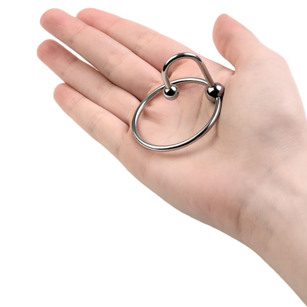 Кольцо с уретральным стоппером, Ø 4 см