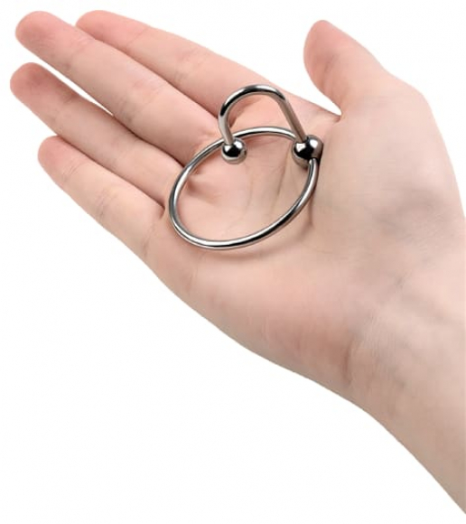 Кольцо с уретральным стоппером, Ø 4 см