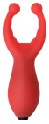 Красный мини-вибратор Штучка, 7,5 см