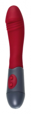 Красный нереалистичный вибратор Una, 19,8 см