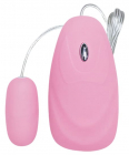 Розовое проводное виброяйцо, 5,5 см