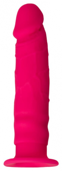 Розовый фаллоимитатор на присоске, 13,5 см