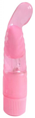 Розовый мультискоростной вибратор, 18 см
