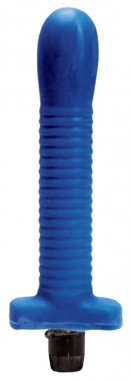 Синий многоскоростной анальный вибратор, 18 см
